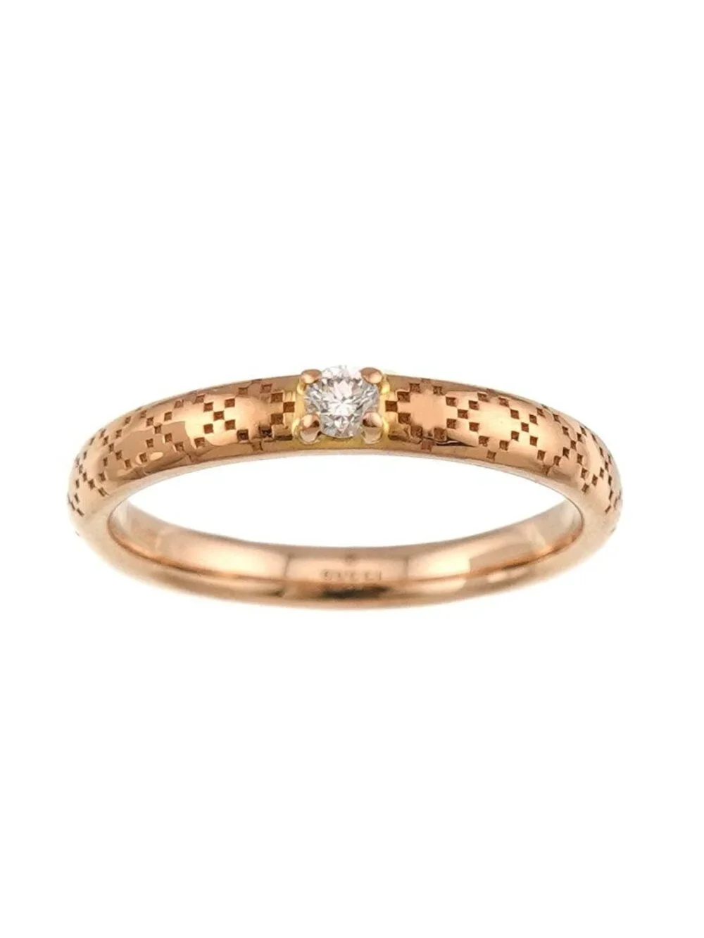 Gucci Diamantissima Diamond Ring 18K Pink Gold
